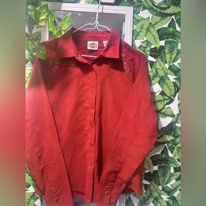 Rod’s pearl snap Western shirt